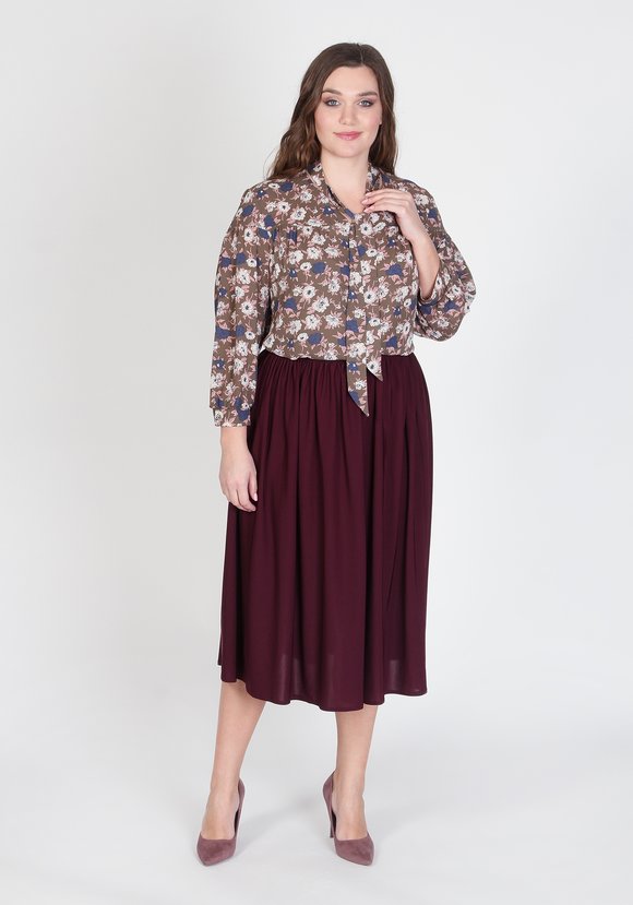 Блузка Цветочный ансамбль шир.  580, рис. 9