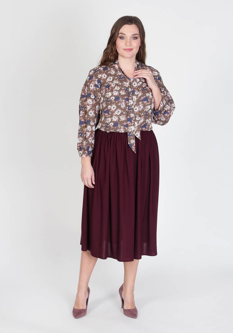 Блузка Цветочный ансамбль шир.  750, рис. 9