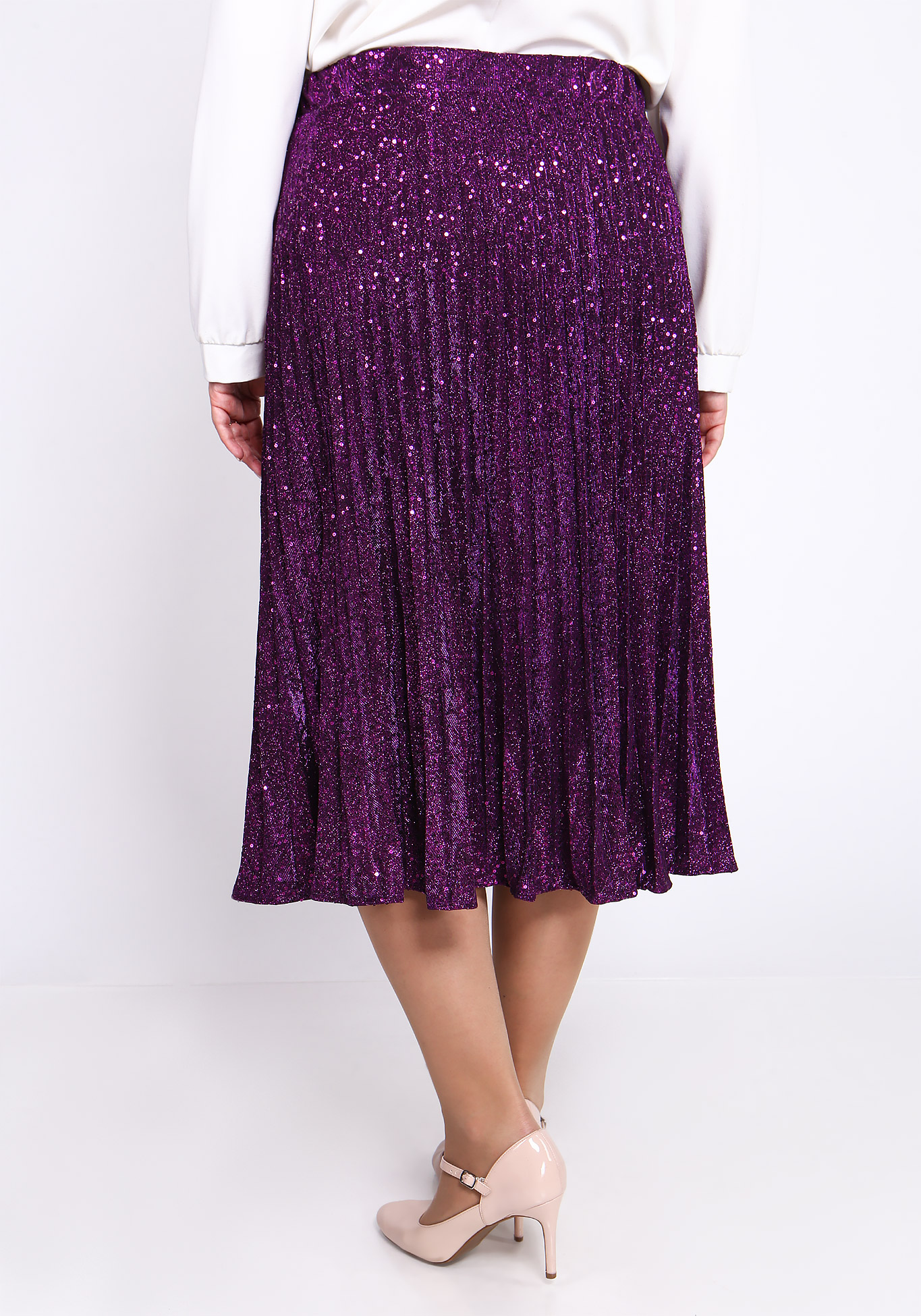 Юбка плиссированная "Луиза" Victoria, размер 48, цвет фиолетовый - фото 10