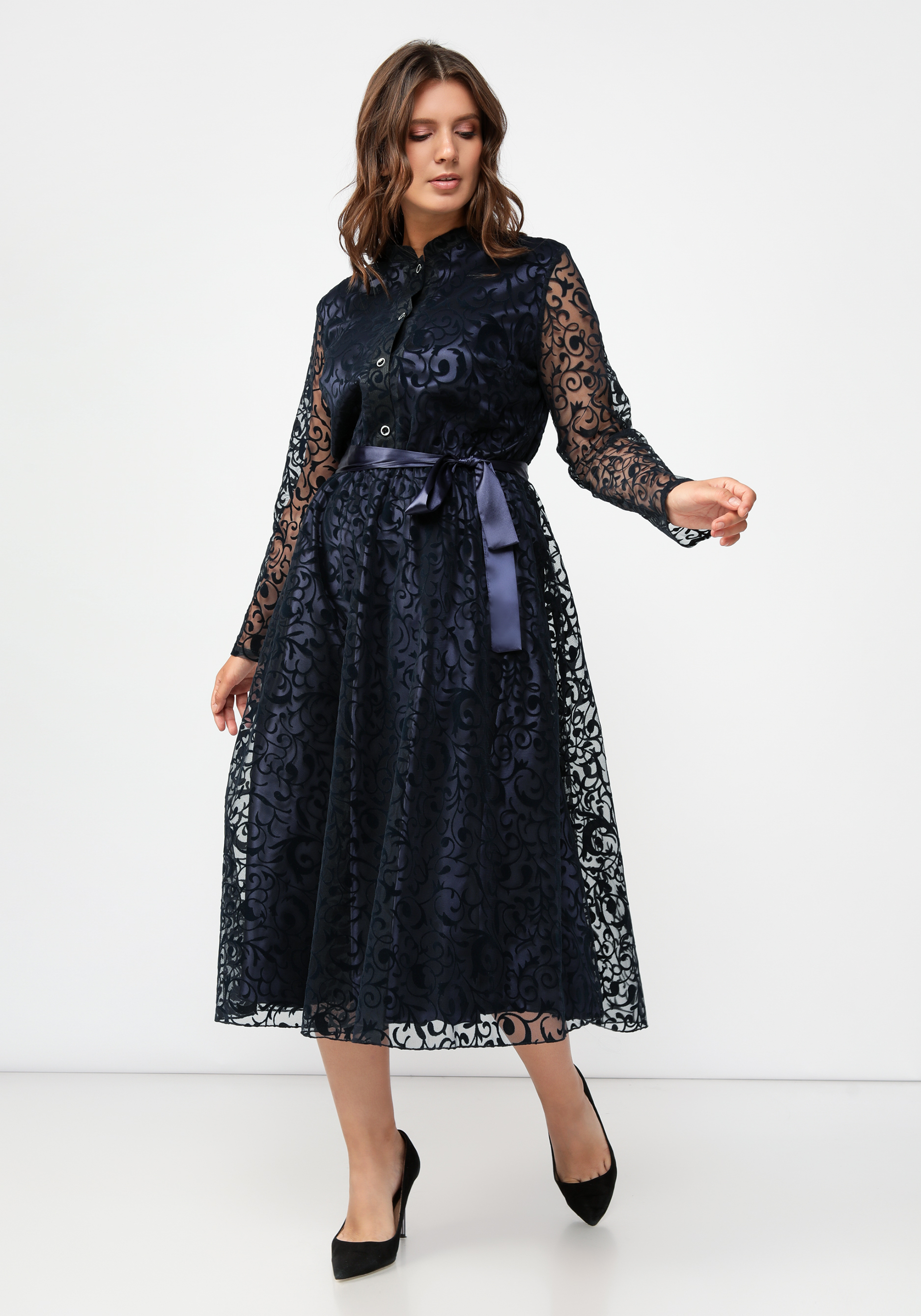 Платье из фактурной ткани Амелия цена и фото