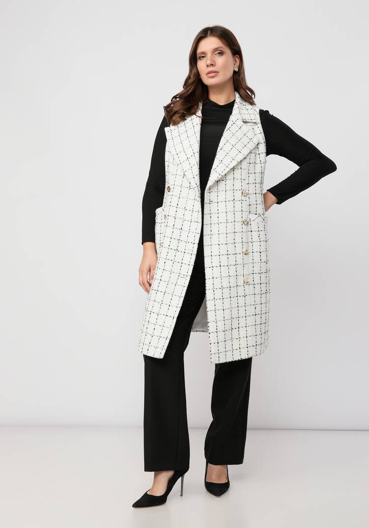 Платье -жилет с английским воротником шир.  750, рис. 11