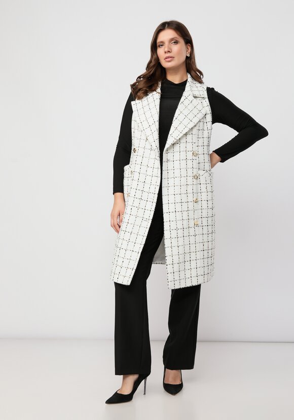 Платье -жилет с английским воротником шир.  580, рис. 11