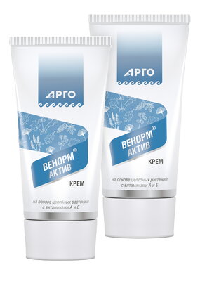 Крем антиварикозный Венорм Актив, 2 шт.