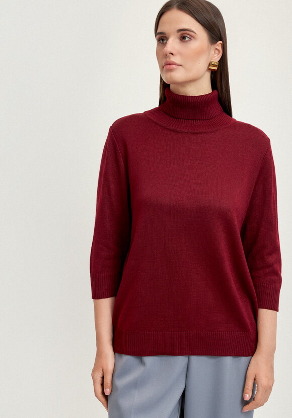 Джемпер-водолазка с рукавом 3/4 шир.  580, рис. 4