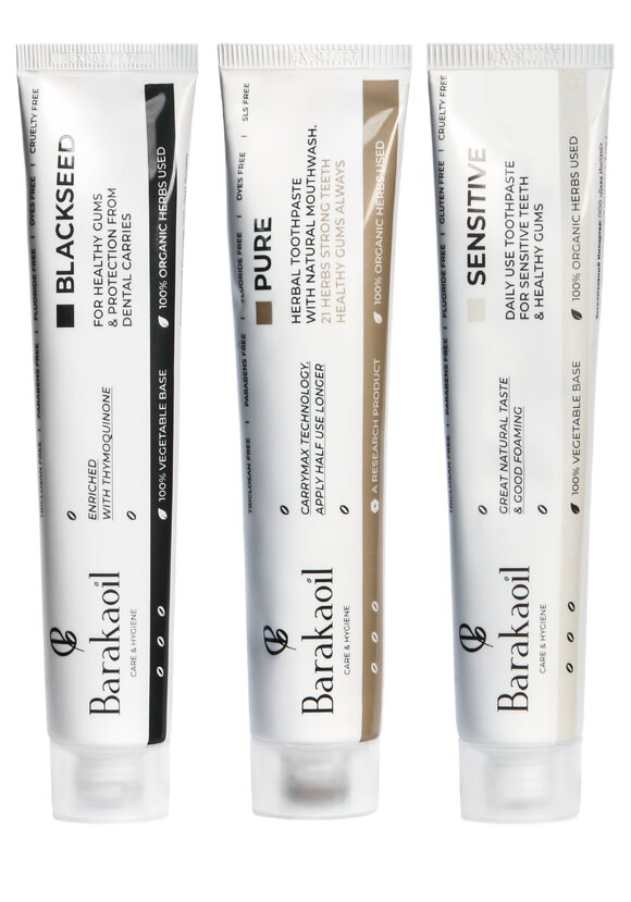 Набор зубных паст из экстрактов трав и масел шир.  580, рис. 1