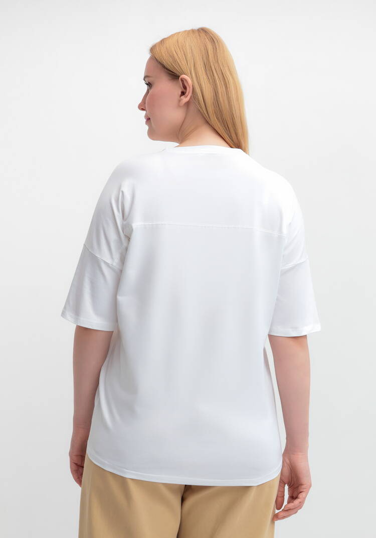 Футболка с принтом Золотой цветок шир.  750, рис. 18