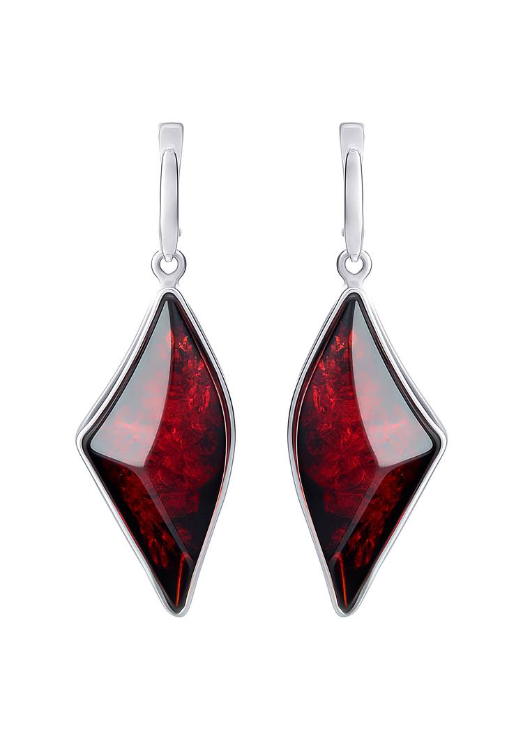 Серьги Рубиновый изыск шир.  750, рис. 1