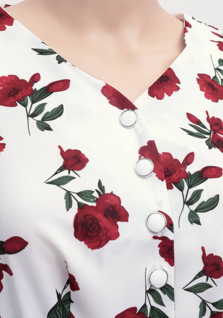 Платье Алые розы шир.  750, рис. 11