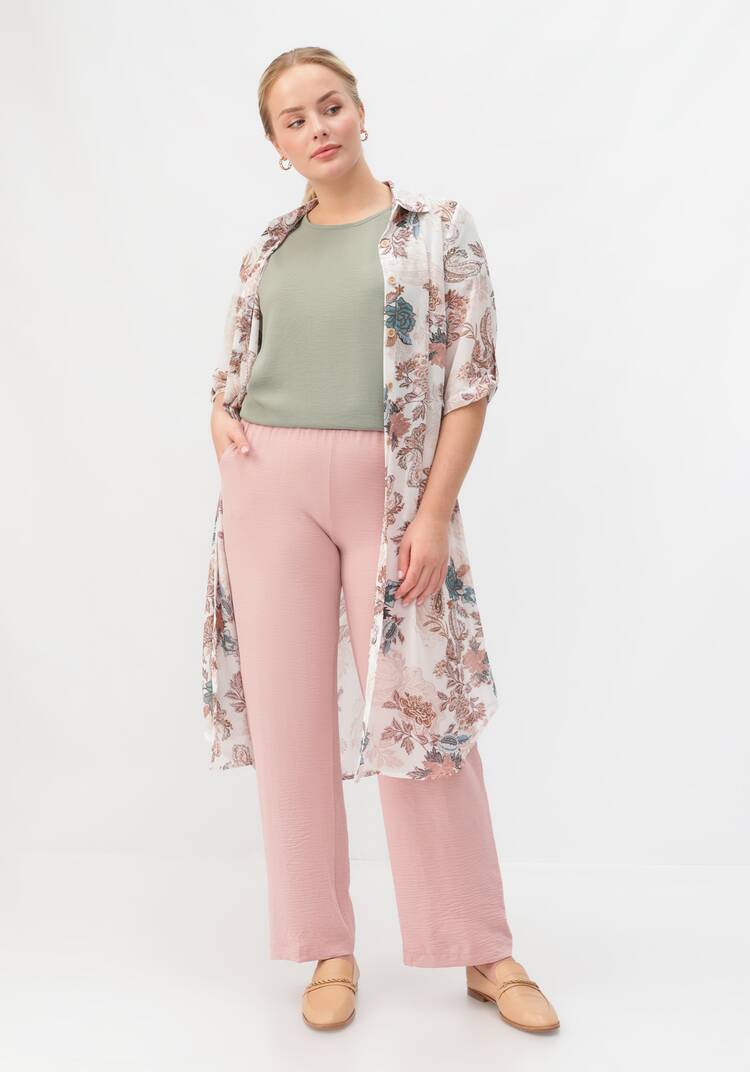 Брюки палаццо на резинке шир.  750, рис. 16