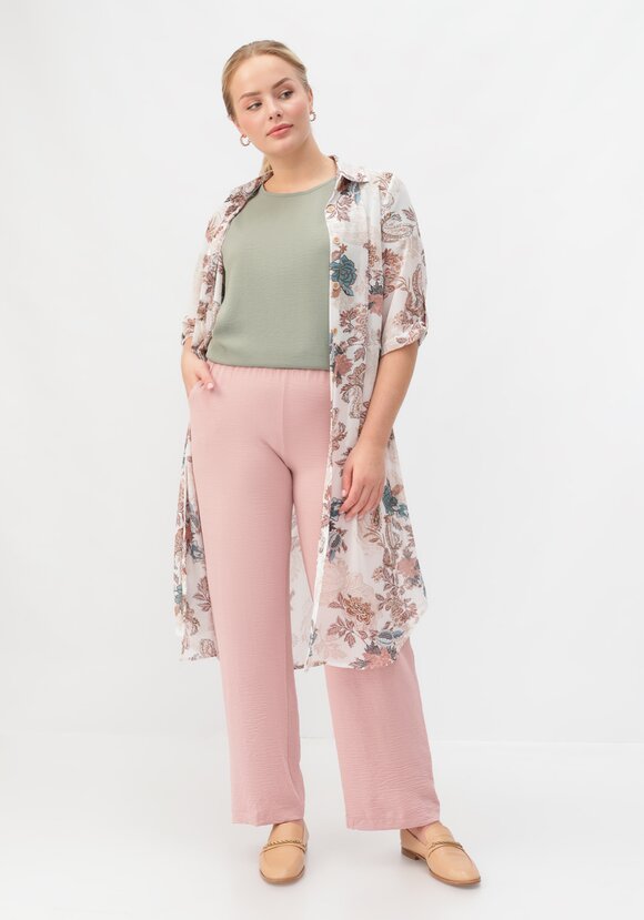 Брюки палаццо на резинке шир.  580, рис. 16