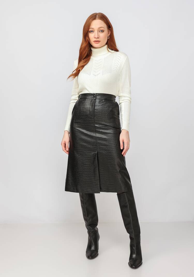 Водолазка из вискозы с ажурным узором шир.  750, рис. 24