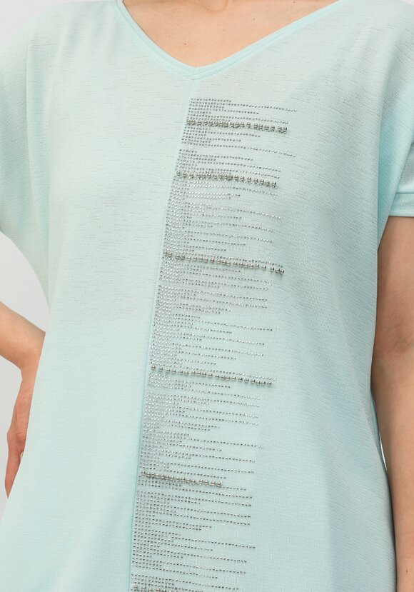 Блуза со стразами Аделина шир.  580, рис. 20