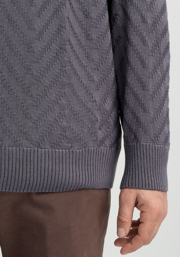 Джемпер с фактурным рисунком елочка шир.  580, рис. 6