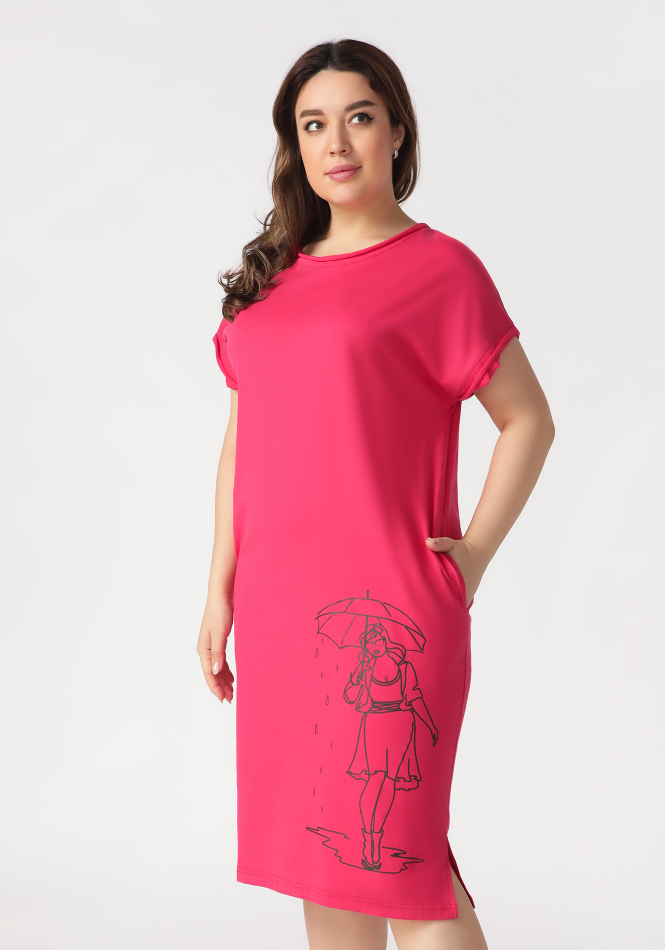Платье «Легкая прогулка» ZORY, размер 50, цвет красный - фото 1