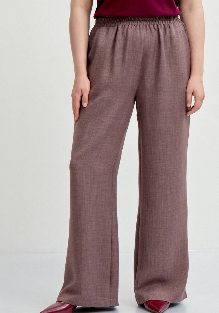 Брюки прямые свободные на резинке шир.  750, рис. 12