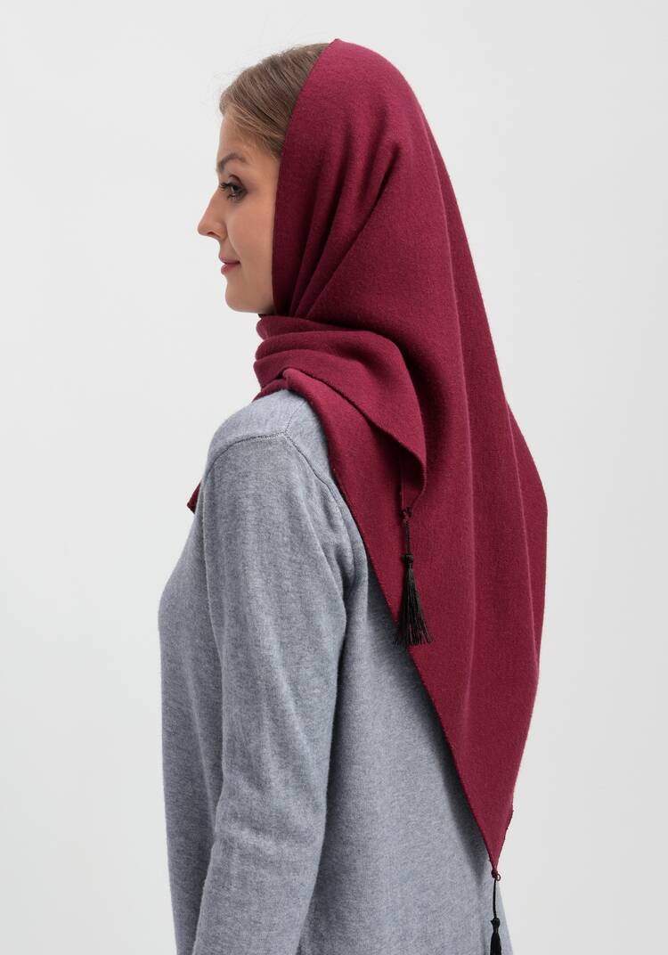 Косынка женская вязаная из ангоры шир.  750, рис. 6