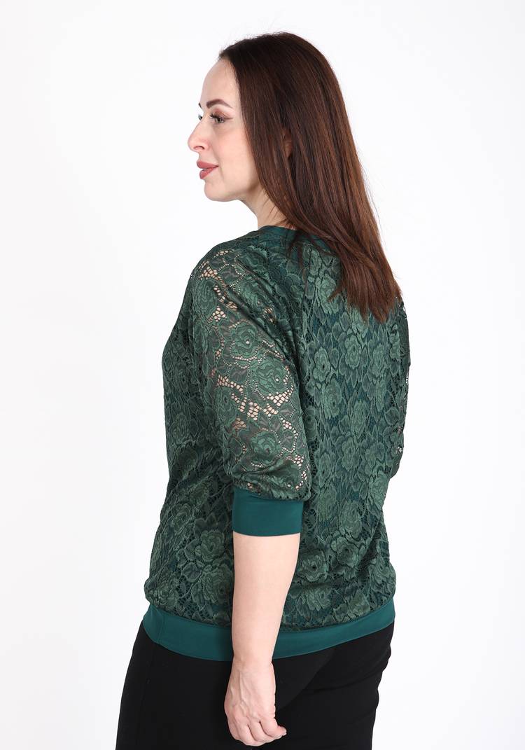 Блуза Элегантное кружево шир.  750, рис. 5