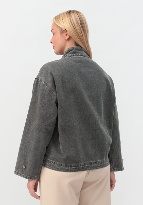 Джинсовая куртка Кейт шир.  580, рис. 3