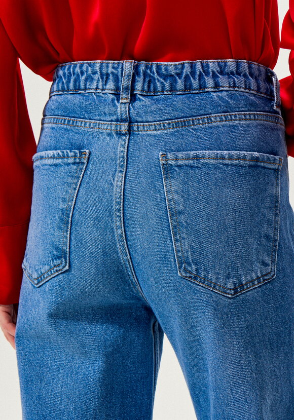 Джинсы широкие прямого кроя шир.  580, рис. 12