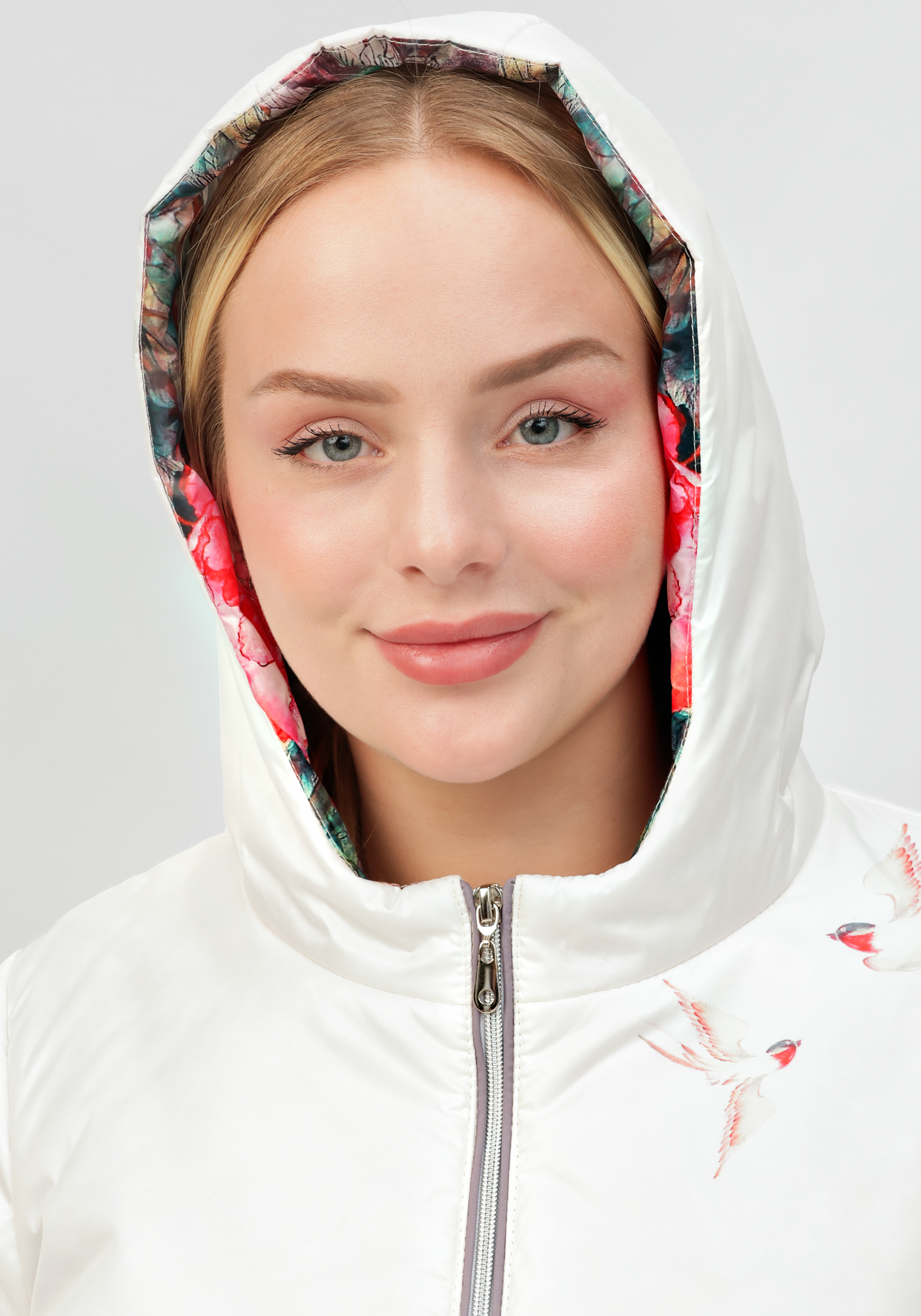 Куртка с цветочным принтом "Агнесса" Людмила Романова, размер 50 - фото 8