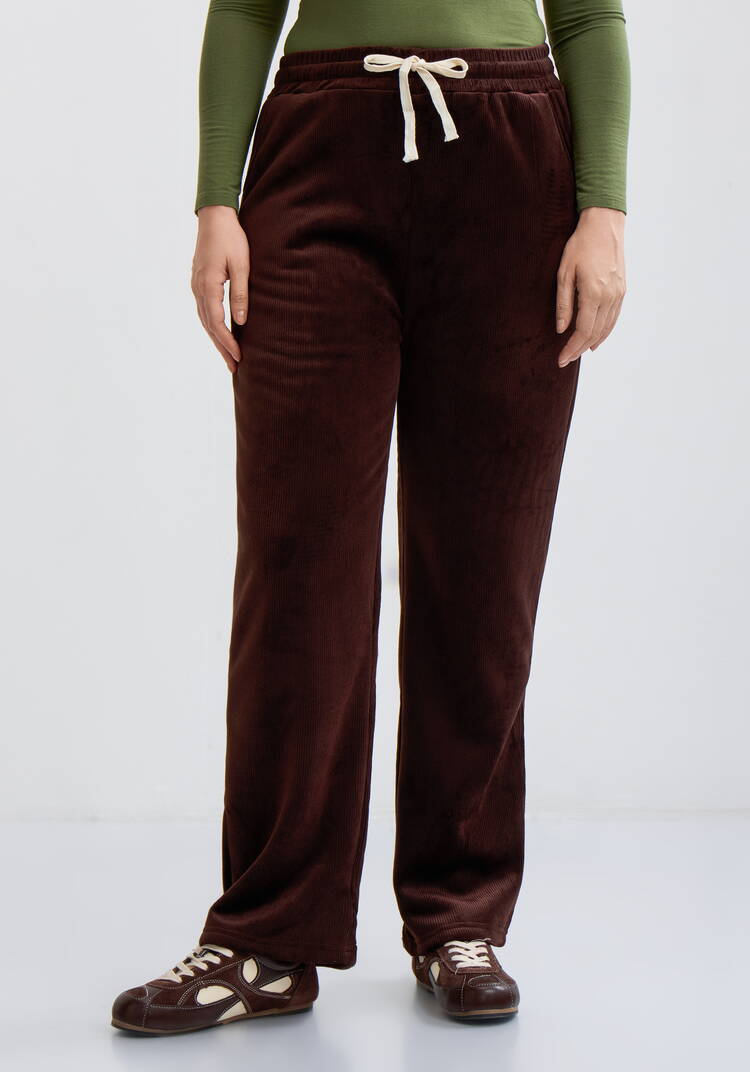 Брюки вельветовые утепленные шир.  750, рис. 16