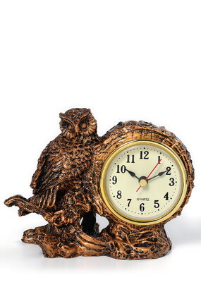 Часы настольные, каминные Сова
