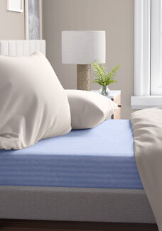 Простыня на резинке Шелковая полоса