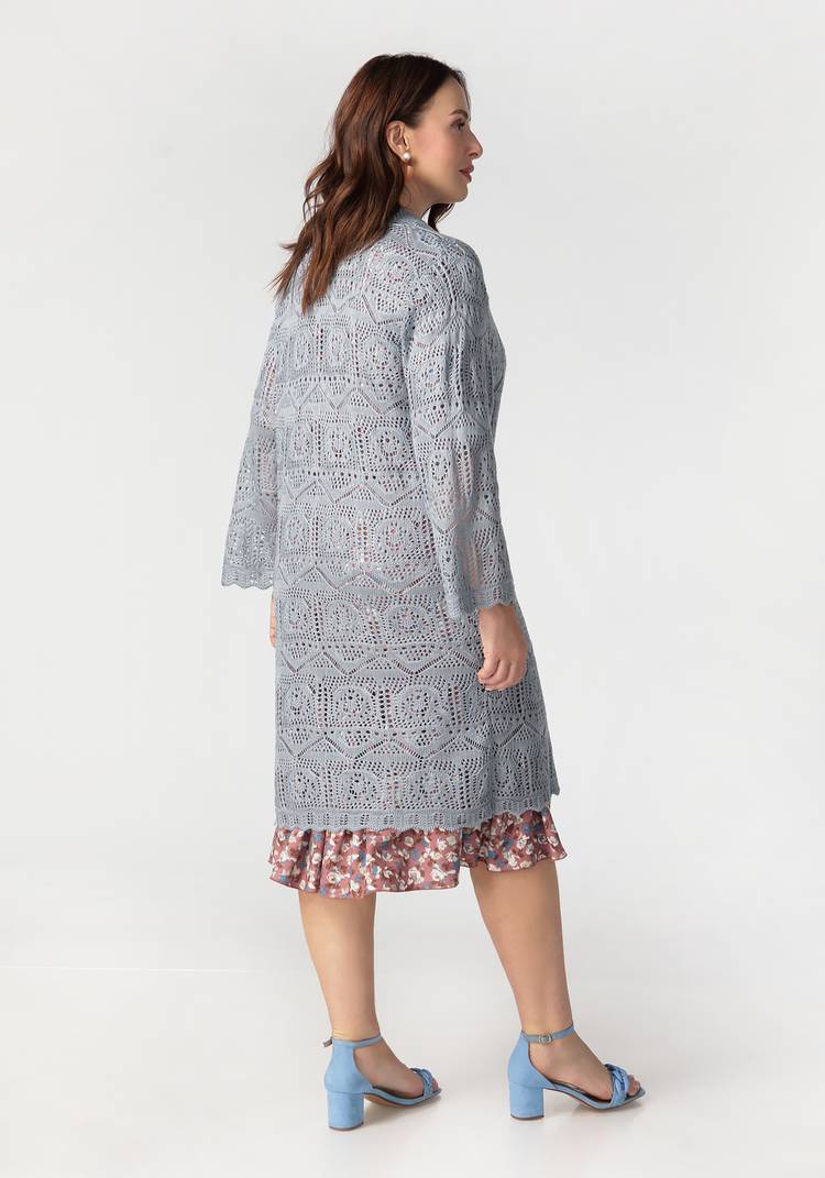 Кардиган Ажурное мгновение шир.  750, рис. 17