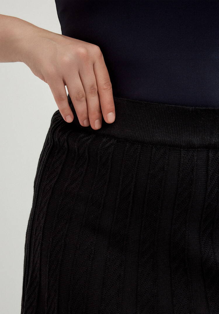 Юбка миди А-силуэта с переплетениями шир.  750, рис. 21