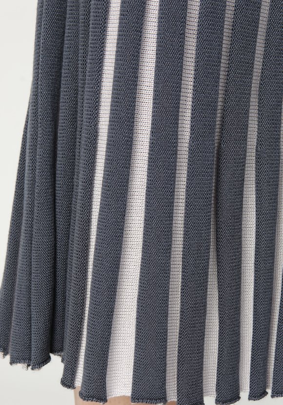 Юбка женская с контрастным плиссе шир.  580, рис. 5