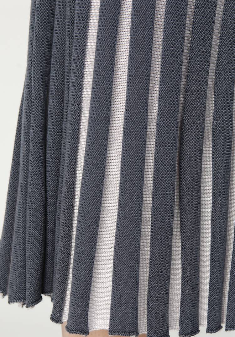 Юбка женская с контрастным плиссе шир.  750, рис. 5