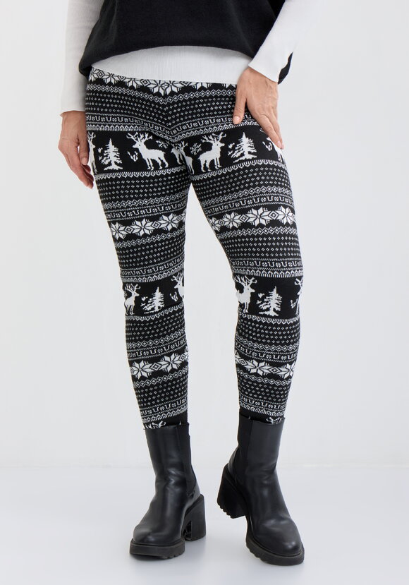 Лосины с принтом утепленные на меху шир.  580, рис. 8