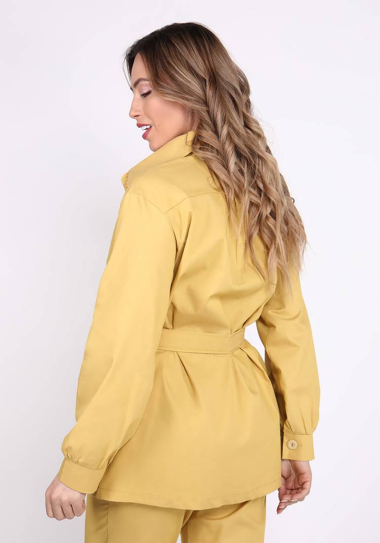 Жакет с поясом на пуговицах шир.  750, рис. 20