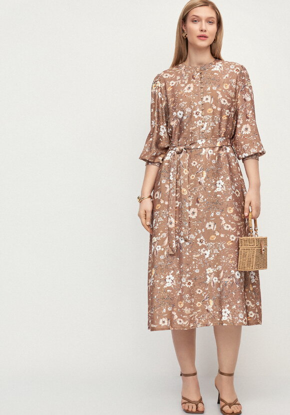 Платье с принтом по рукавам Герда шир.  580, рис. 25