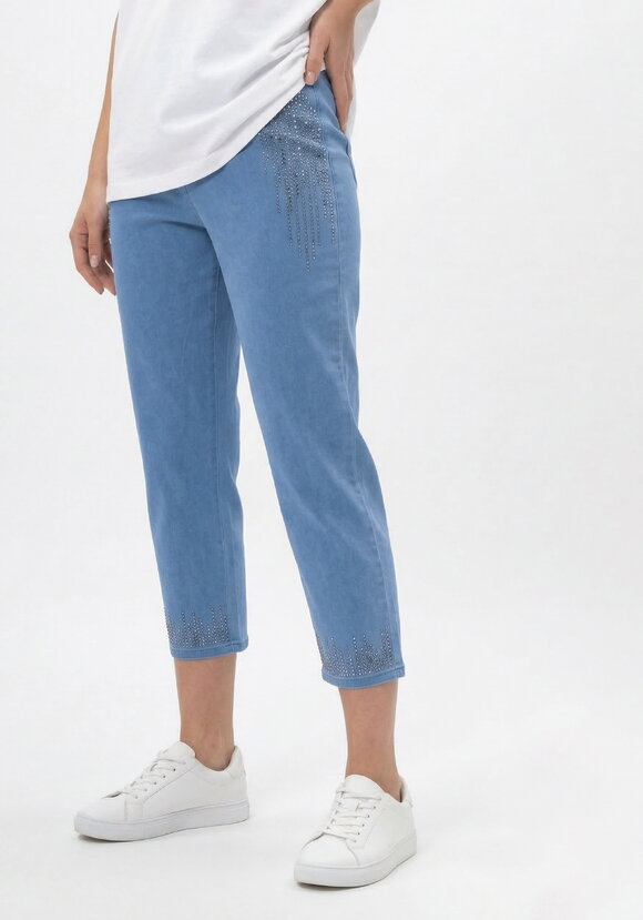 Брюки 7/8 со стразами шир.  580, рис. 20