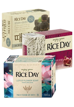 Мыло с рисовыми отрубями, 3 шт.