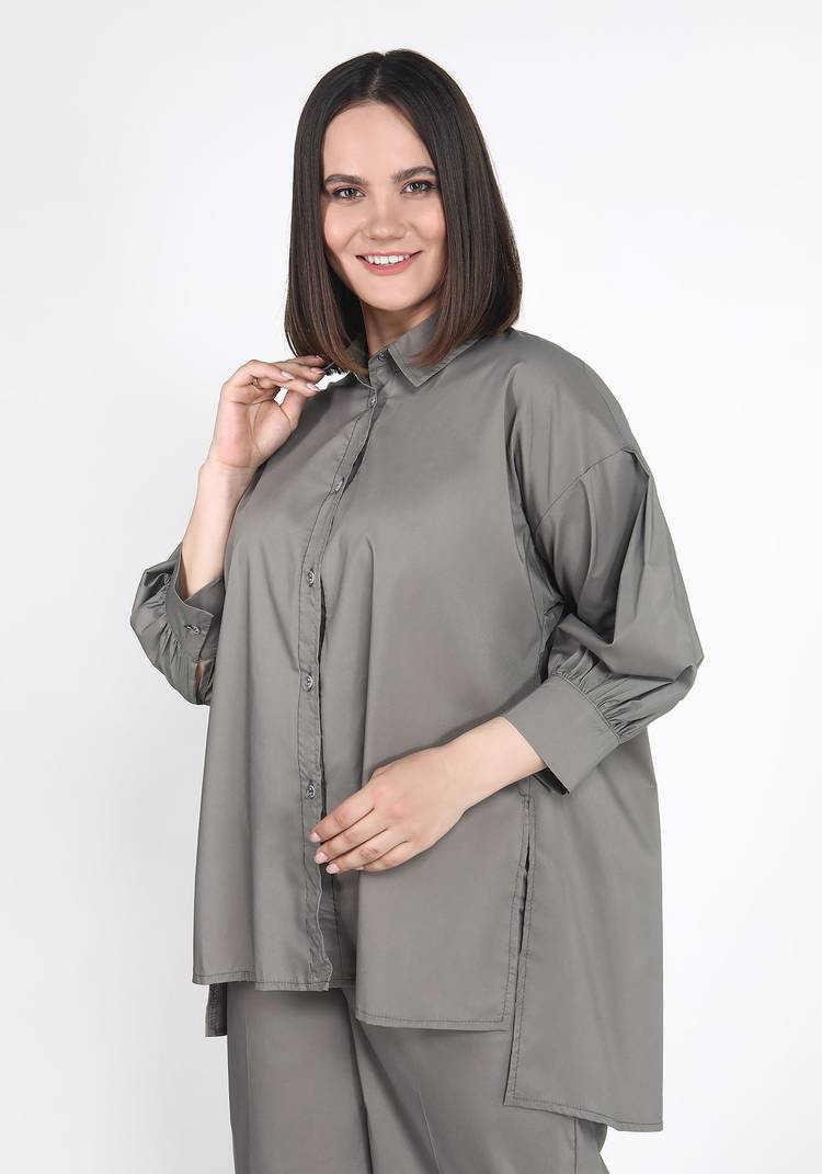 Блуза свободного кроя с объемными рукавами шир.  750, рис. 9