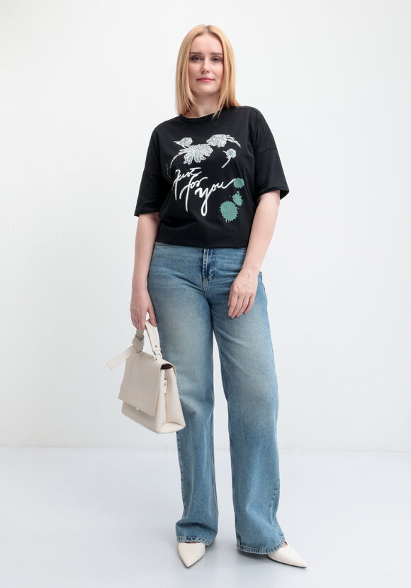 Футболка с принтом и рукавом 3/4 шир.  580, рис. 22