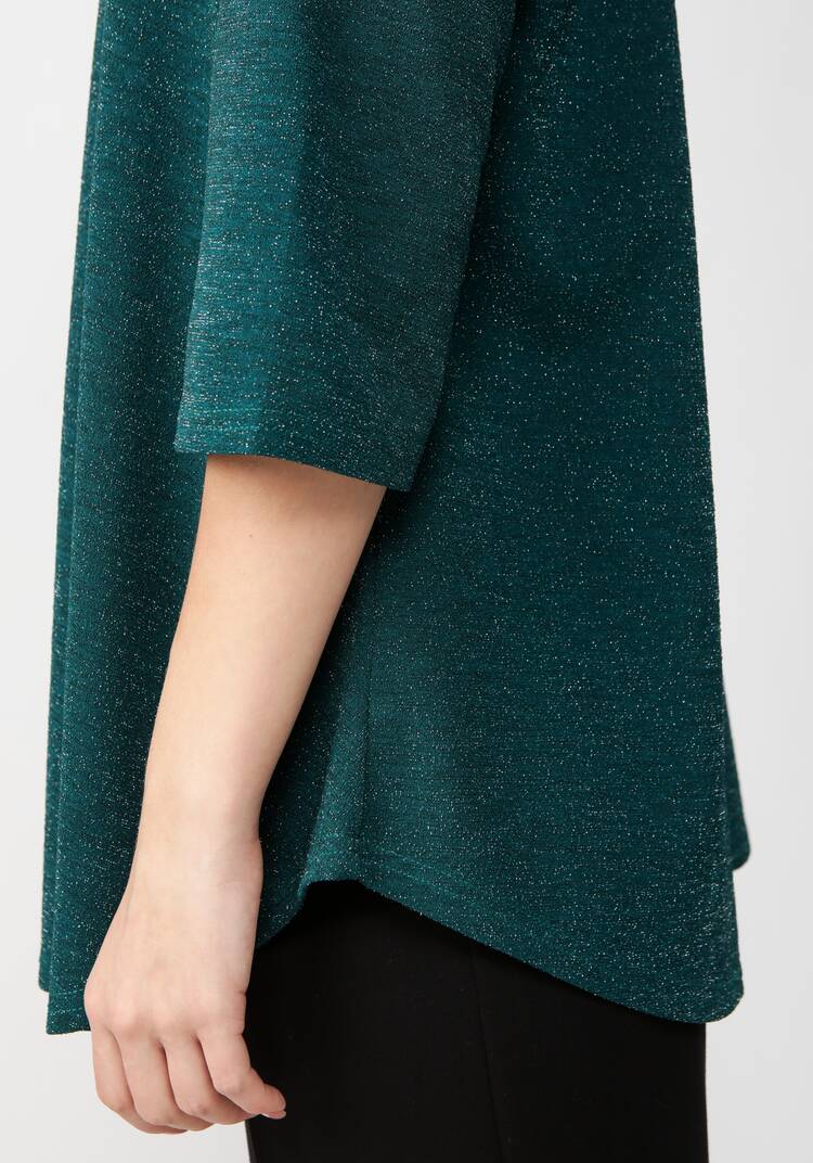 Блуза с метанитью и декором на груди шир.  750, рис. 31