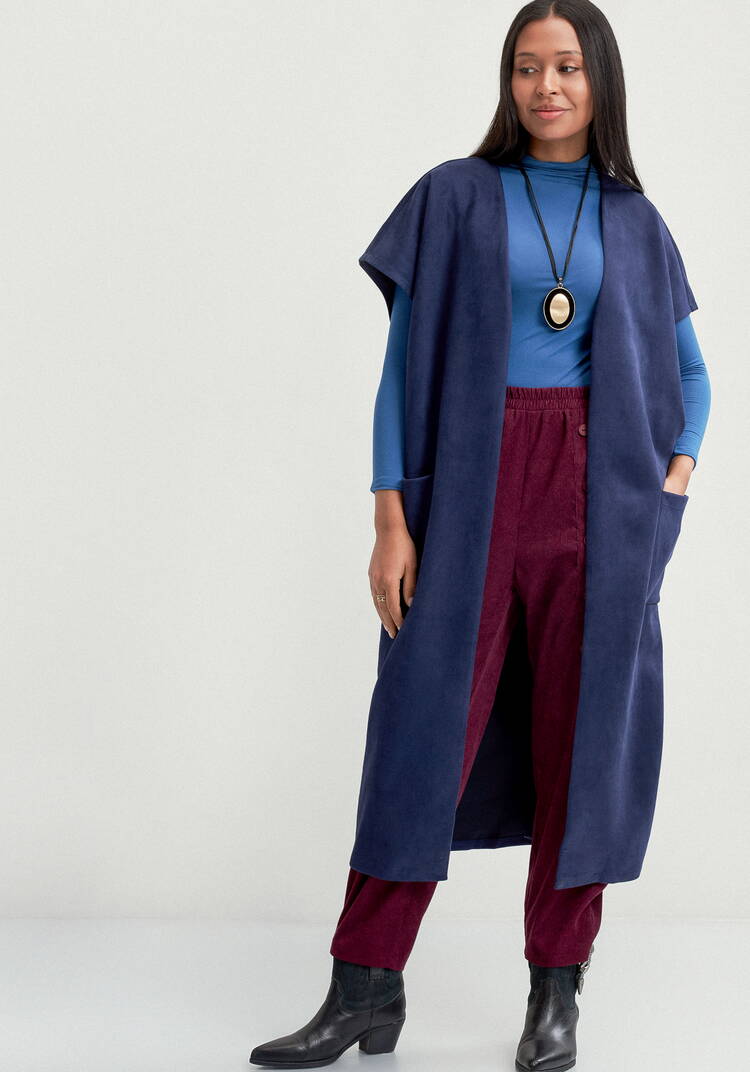 Жилет на запах со спущенным плечом шир.  750, рис. 18