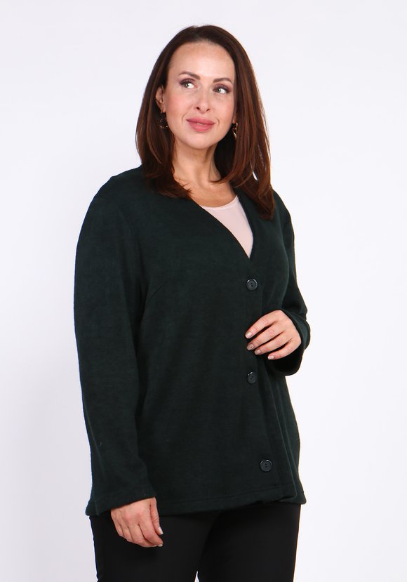 Кардиган на пуговицах с длинным рукавом шир.  580, рис. 7