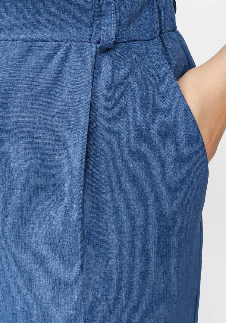 Брюки со складками по переду Адилин шир.  750, рис. 17