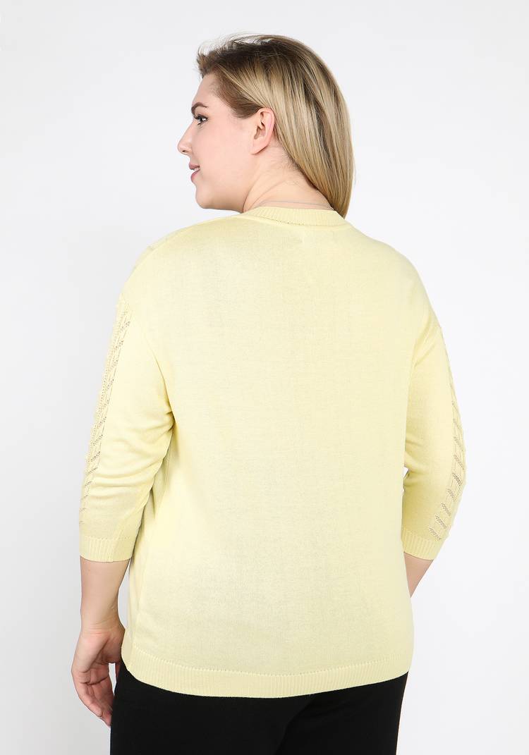 Джемпер ажурный со спущенным рукавом шир.  750, рис. 18