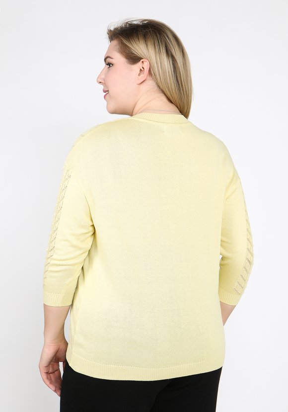 Джемпер ажурный со спущенным рукавом шир.  580, рис. 18