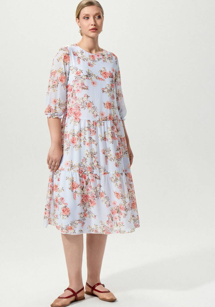 Платье миди свободного кроя шир.  750, рис. 10