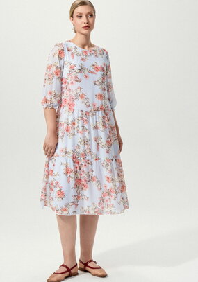 Платье миди свободного кроя