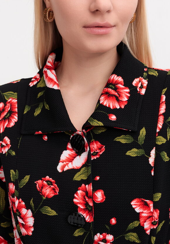 Платье на поясе с ярким принтом шир.  580, рис. 5