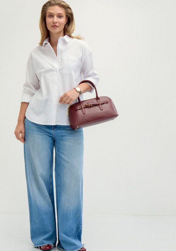 Рубашка оверсайз со спущенным плечом шир.  580, рис. 9