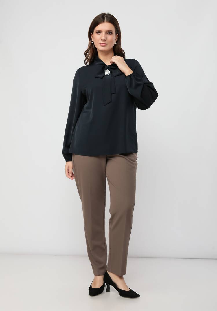 Блуза с брошкой шир.  750, рис. 9