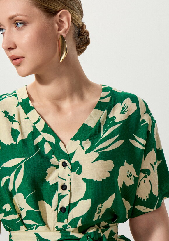 Туника на пуговицах с принтом шир.  580, рис. 5